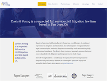Tablet Screenshot of davisyounglaw.com